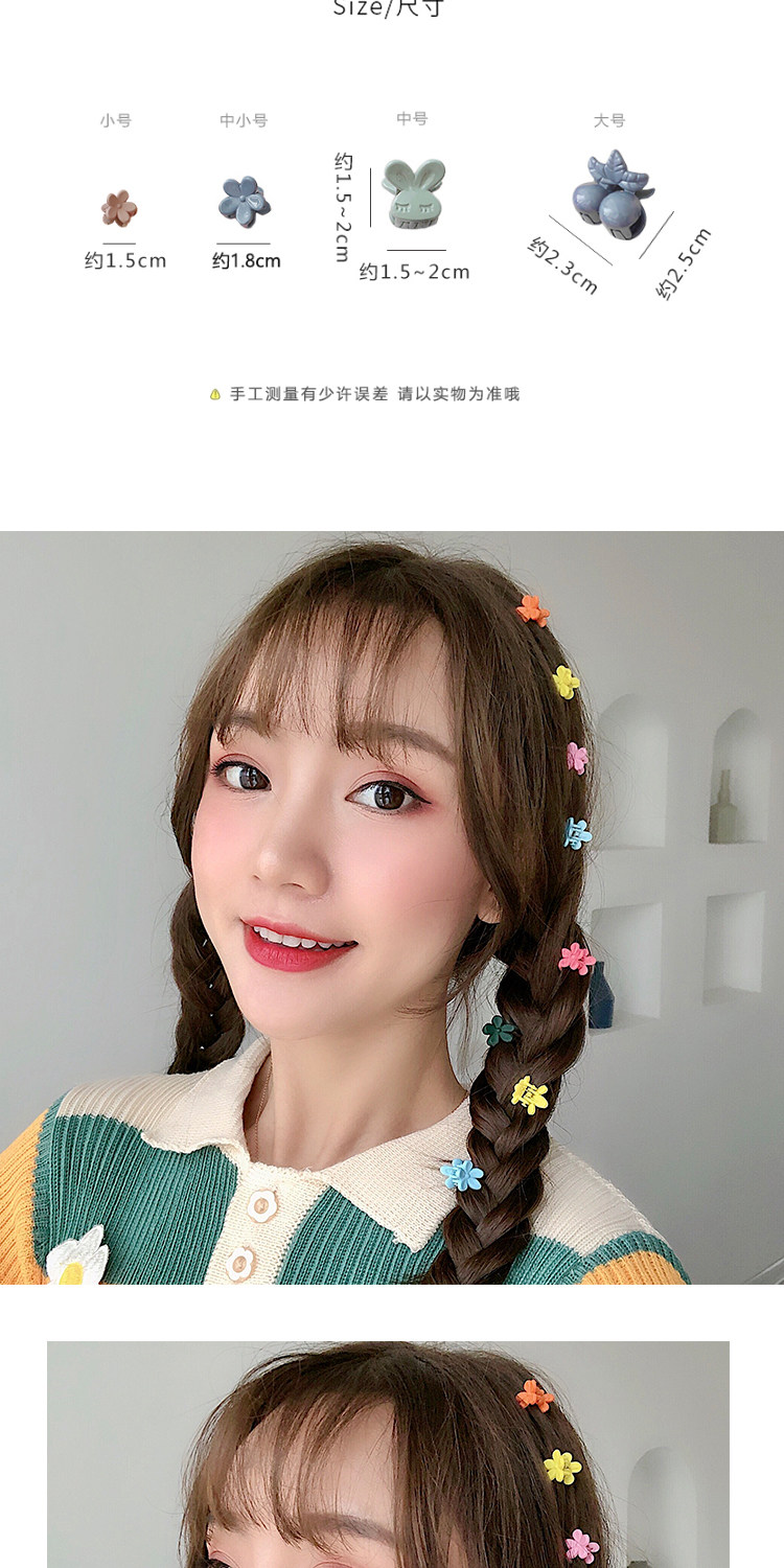 网红彩色泫雅风同款发夹糖果色花发卡一字小夹子少女边夹卡子头饰