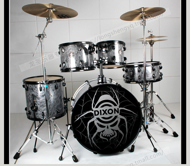 069010台湾帝声架子鼓黑蜘蛛五鼓三镲成人爵士鼓儿童初学者高端架子