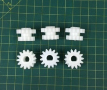 Dolly machine Color diffuser printing machine accessories slot frame gear 12 to 14 teeth double wheel semicircular hole