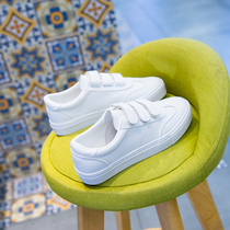 Autumn and winter hook and loop small white shoes women's shoes burst white shoes 2021 spring and autumn new ins tide street shoes