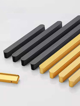 Modern minimalist black extended cabinet wardrobe door handle light luxury kitchen drawer shoes cabinet super long handle