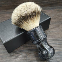 Dishi imitation obsidian silver tip Road badger hair shaving brush men shaving soap bubble brush mens shaving mustard brush