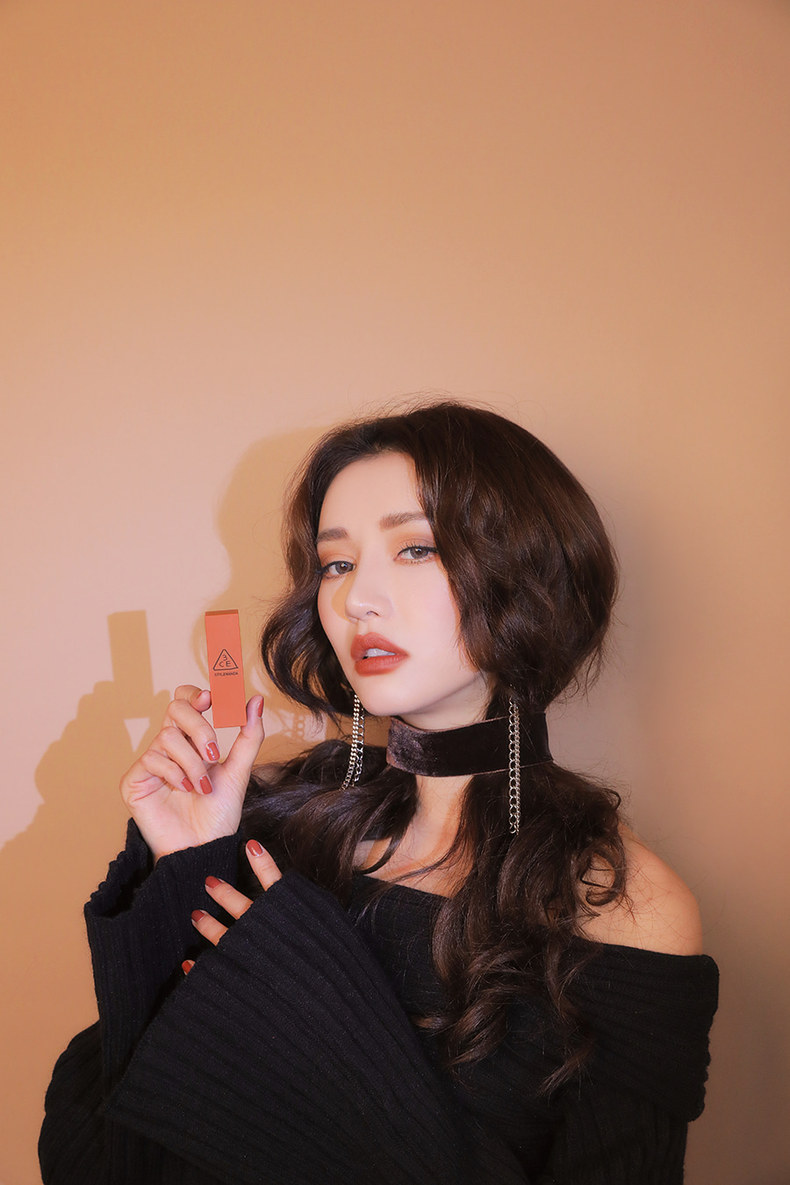 stylenanda官方 3ce mood recipe 哑光口红 脏橘220 金红辣椒222