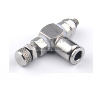 304 all stainless steel throttle valve SL8-02 quick plug adjustment connector SL6-02 high temperature resistance and corrosion resistance KJS