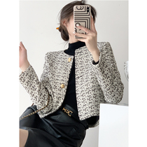 High end small fragrant wind suit Short coat lady 2022 Spring autumn new body with small subshort Western-style clothes