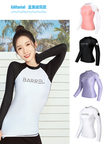 BARREL2021 Meng Meiqi same diving suit surfing swimsuit ladies sunscreen quick-drying long-sleeved swimsuit top
