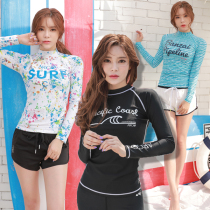 Korea ARGO split swimsuit diving suit womens quick-drying surfing sunscreen long-sleeved swimsuit snorkeling swimwear hot spring