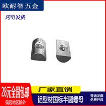 The national standard semi-circular nut rectangular nut 3030 type M4 M5 M640-M4 M5 M6 M8