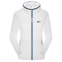 Nike new sunscreen clothes for men and women summer thin ice silk long-sleeved outdoor lovers sports sunscreen clothes UV protection