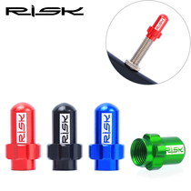 RISK Road Dead Fly Mountain Bike Mouth Valve Dust Cover Valve Dust Cover Knife Ring 7075 Aluminum Alloy