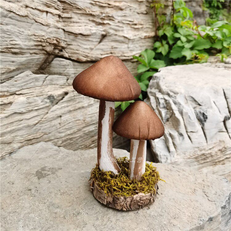 仿真蘑菇手工泡沫模型仿真草坪摆件兔子配件景观装饰品拍摄道具