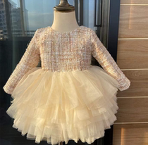 Girls dress for dress spring dress New Yangqi Childrens dress Birthday Dress Princess Dress Fluffy Yarn Birthday Dress