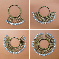 Keychain ring Circle buckle opening ring thickened retro large keychain Warehouse hotel landlord management storage plate