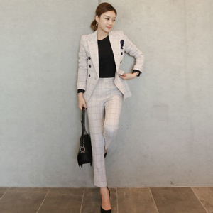 professional suit autumn fashionable Lapel double-breasted suit 