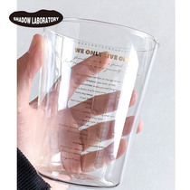 Nordic simple design toilet mouthwash Cup model room showroom ornaments breakfast glass