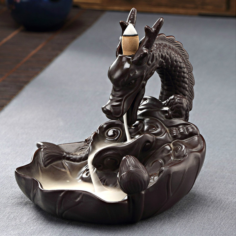 Creative interior aromatherapy furnace back censer furnishing articles home ta incense incense holder, ceramic tower tea taking