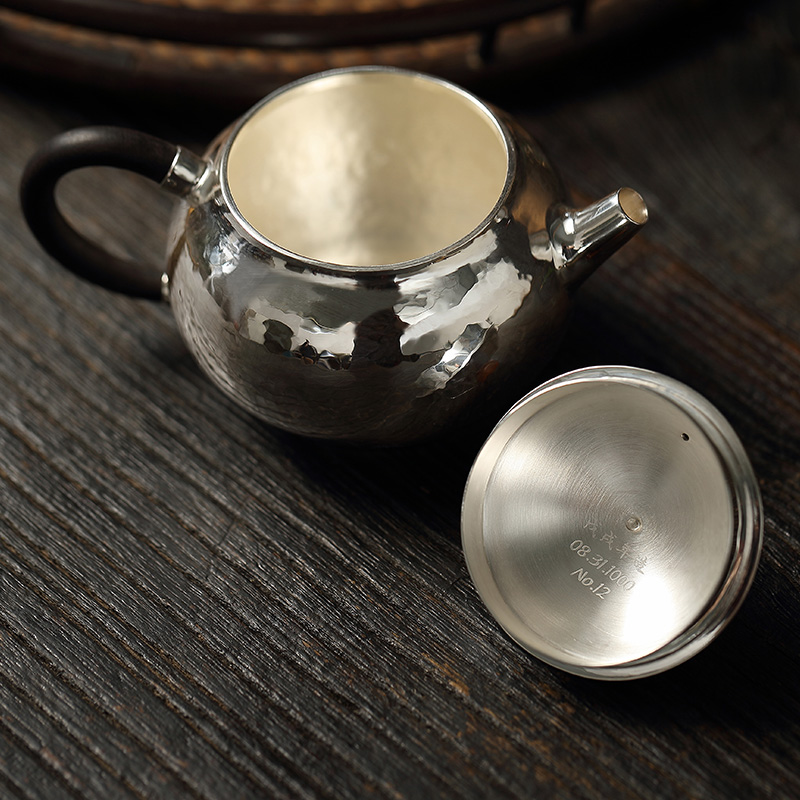 "Xun brother how 】 【 saybot silver pot teapot kettle household manual kung fu tea silver tea set