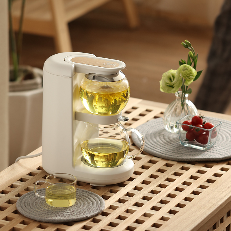 Sound light boiling tea machine hourglass curing pot of automatic household multi - functional office small glass teapot tea sets