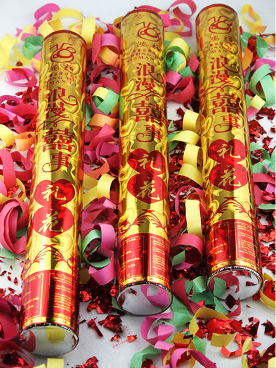 婚礼 商场店铺开业生日派对礼宾花礼炮喷彩带亮片 婚宴庆典礼花炮