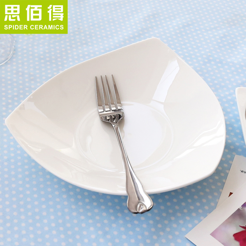 Think hk to 18 head ipads porcelain tableware suit tangshan ipads porcelain household pure white lead - free Korean dishes chopsticks dishes