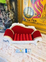 New base velvet sofa black single red single black double red double