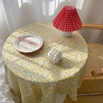 TJJ -- Ins Small Daisy Table Cloth Spring Flowers Picnic Bumin Juku Coffee Shop Soft Dress Swing Pat Background Cloth