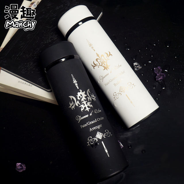 Manqu FATE peripheral Joan of Arc/Black Joan of Arc anime water cup thermos cup stainless steel fgo two-dimensional cup