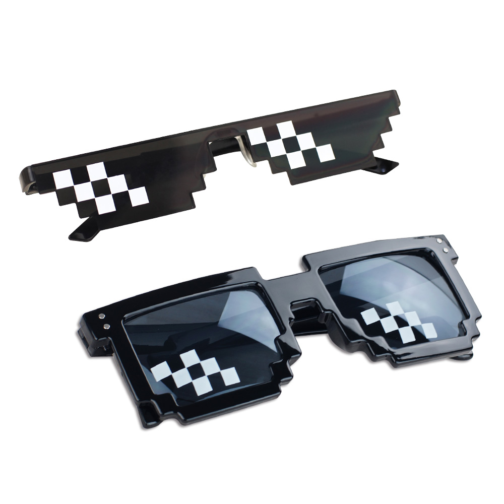 my world around the second dimension of fun animation mosaic pixel b glasses thug life coding sunglasses