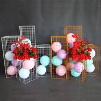 Balloon party wedding props plastic grid road lead wedding props stage geometry box Road Guide ornaments