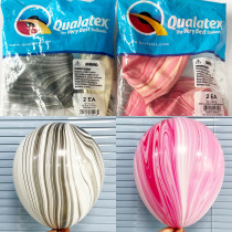 Import American Pioneer Qualatex11 inch 30 inch thickened Manau Balloon Marble Auto Show Mall Beauty Chen