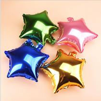 (Weiwei balloon)10 inch five-pointed star aluminum film balloon star aluminum foil balloon birthday party wedding decoration