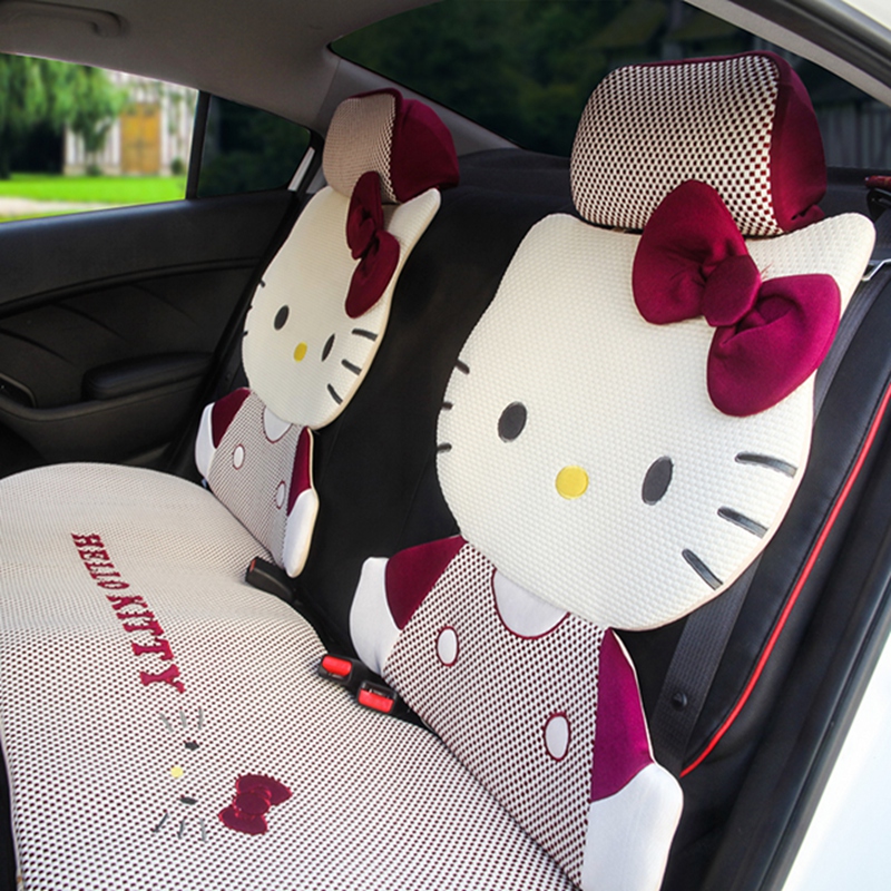 hello kitty汽车坐垫新款卡通车垫套全包可爱女KT猫座垫四季通用