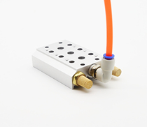 4V310 bus plate solenoid valve base connection 300m series 4F2F3F100M6 position 5F79 hole air discharge valve group