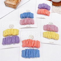 womens all match fold leather hair clip Korean simple BB clip girls edge clip hair clip elegant bangle hair clip headdress