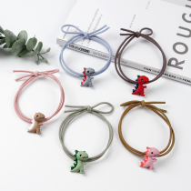 Cute girl animal cartoon small dinosaur head rope female Net red ins hipster simple super fairy rubber band Hairband
