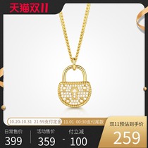 T400 lock necklace female sterling silver light luxury niche 2021 new summer choker birthday gift to girlfriend