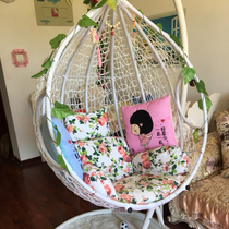 Hanging basket rattan chair cushion Birds nest hanging chair Balcony swing double hammock Indoor cradle chair cushion Removable and washable cushion
