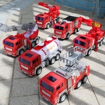 Kids Ladder Car Boy Excavator Inertial Engineering Car Fire Truck Crane Car Set Jumbo Toy