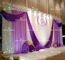 2017 special new wedding background gauze cloth mantle stage decoration venue layout wedding props supplies