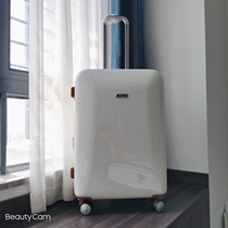 UK it export to domestic sales foreign trade trolley case female ultra-light boarding case 20 inch pure PC high face value Customs lock