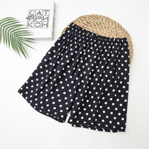 Summer cotton-padded shorts womens loose and thin casual cotton home pants plus fat plus size artificial cotton cotton silk pajamas