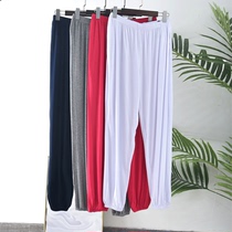 Plus size modal long pants Outer wear high waist yoga pants Harun lantern leggings summer home pants mens thin