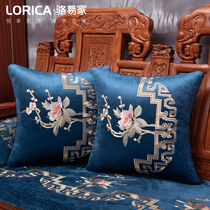Modern new Chinese style pillow pillow Chinese style sand hair bedside cushion core living room large mahogany sofa cushion