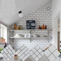 Modern minimalist Plaid white bread brick 300600 wall tile kitchen bathroom tile waterproof white kitchen tile