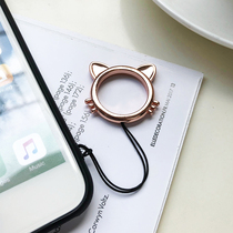 Mobile phone ring buckle lanyard female pendant short personality creative hanging ring metal sling Apple oppo Huawei General