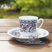 Turkish coffee special cup Imported ceramic printing cup 50ml cup with saucer Espresso concentrate cup