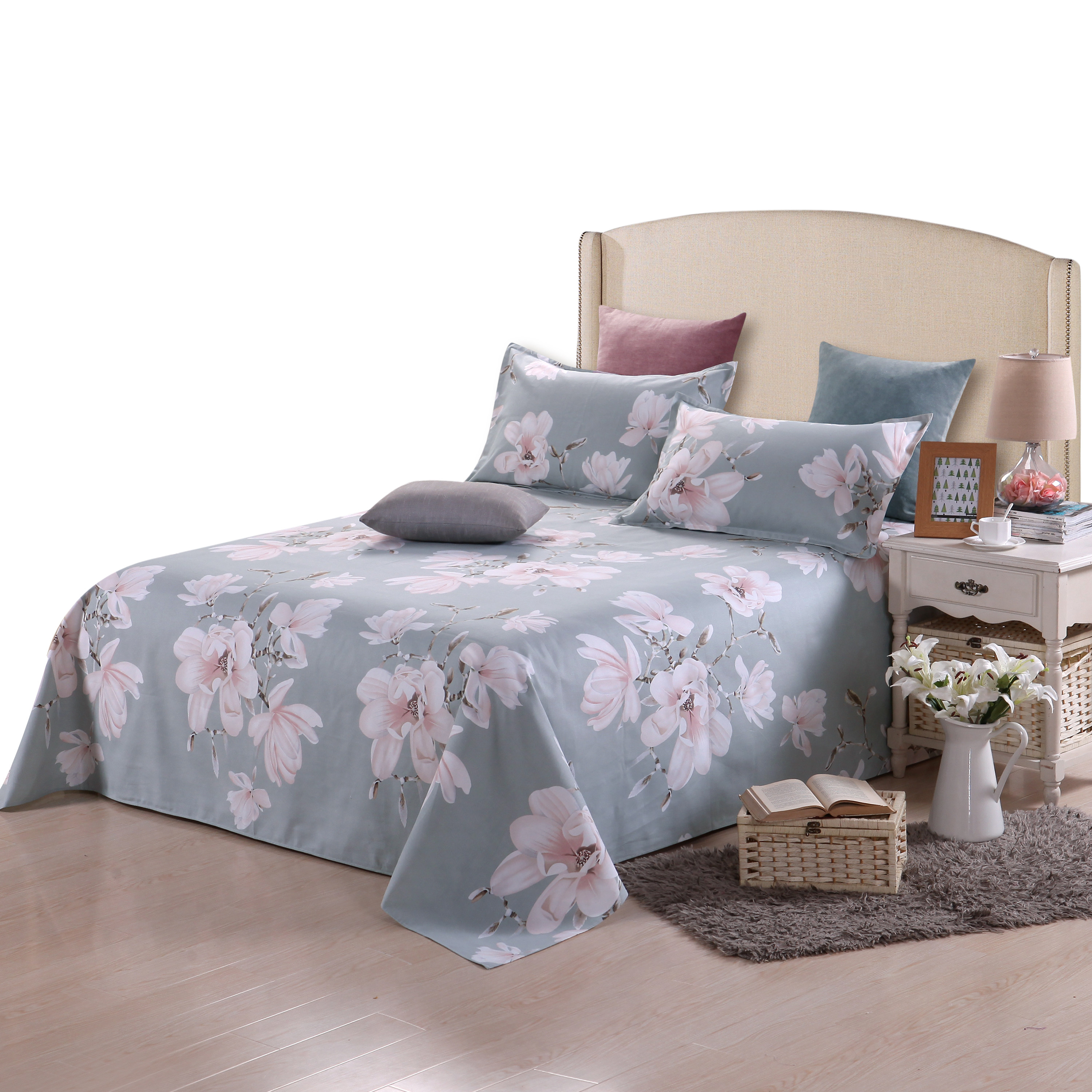 纯棉老粗布床单单件 加厚棉布夏季1.5米1.8m床双人全棉粗布被单