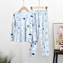 Children Modal air-conditioned home clothes pajamas boys baby set boys long sleeve baby underwear colorful summer