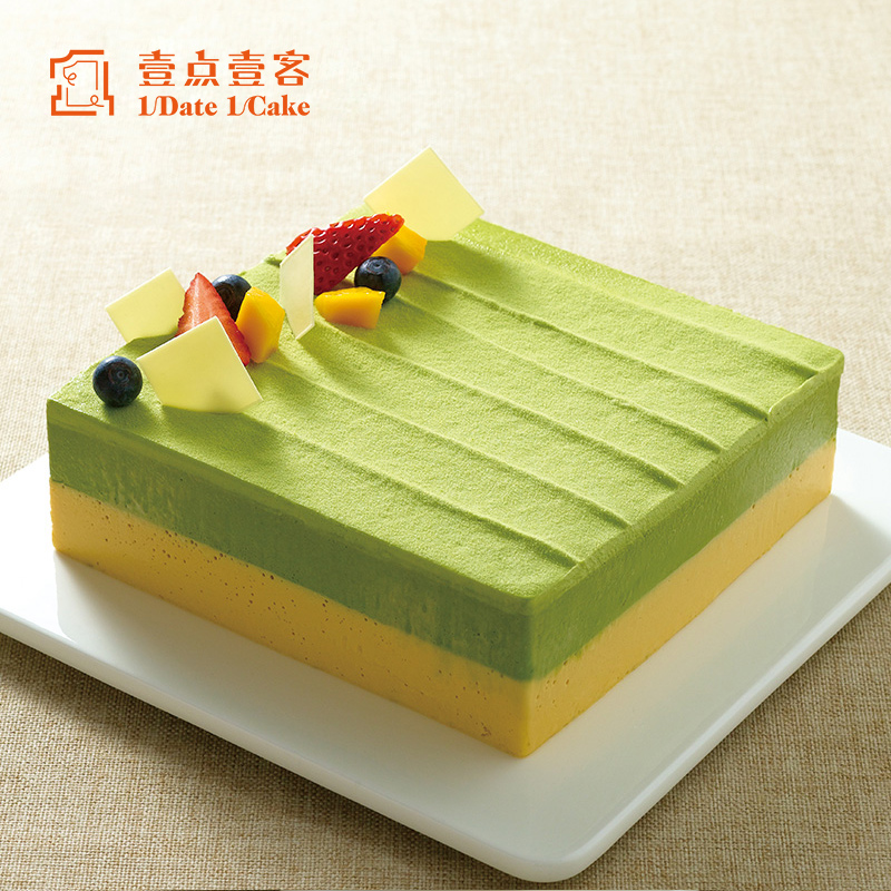 壹点壹客水果抹茶千层慕斯生日蛋糕深圳成都同城蛋糕配公司下午茶