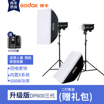 God Bull dp600iii Three generations of photographic lamp 600W Shadow room portrait model Tonic Light Studio Flash Dilamp Suit